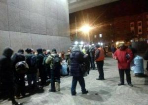 Feeding the homeless in Dublin - November 2016